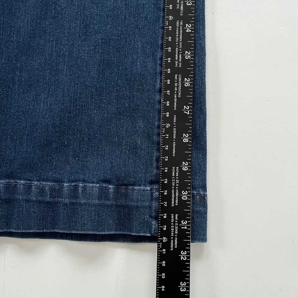 Gap Womens Sailor Jeans Wide Leg Coupe A Jambe Sz 12/31 R Dark Wash Retro 70s - Picture 8 of 11